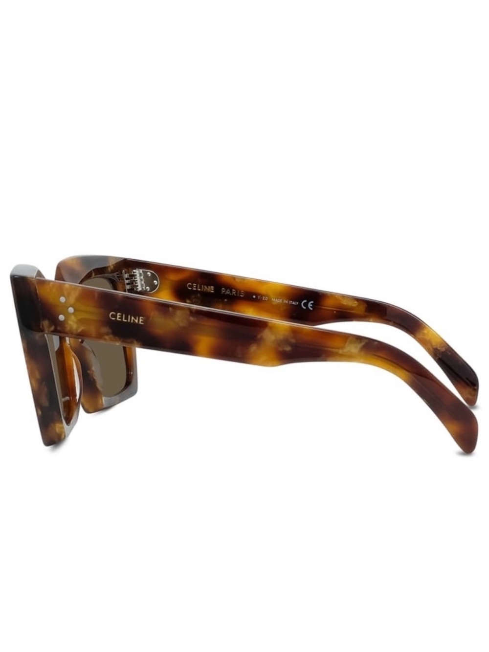 Celine Square Dark Havana Sunglasses CL401301 52E - Picture 3 of 7